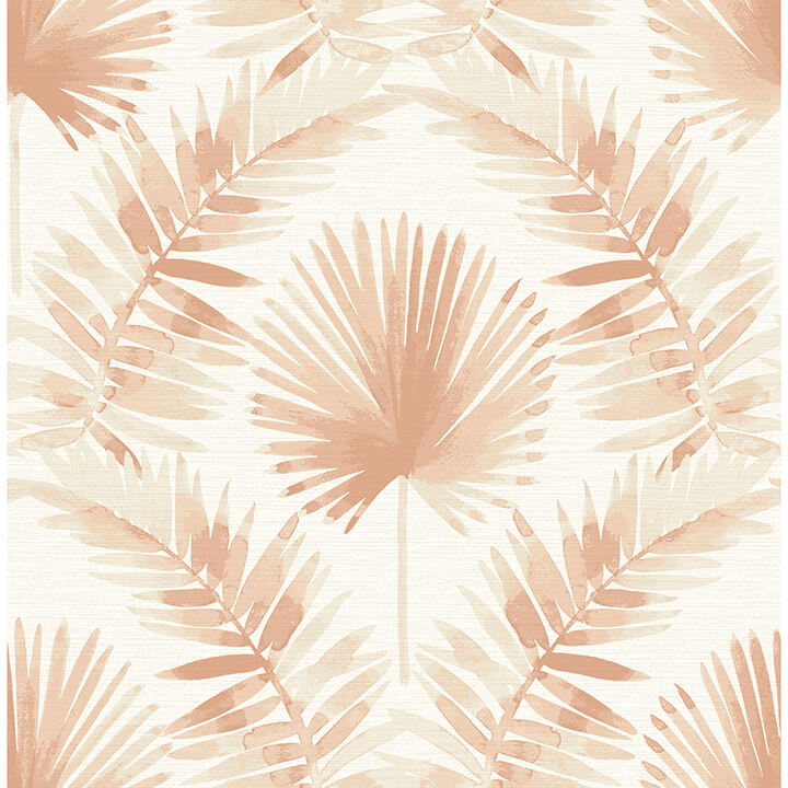 calla-rust-painted-palm-wallpaper-york-wallcoverings-4121-26914 - York Wallcoverings Wallpaper
