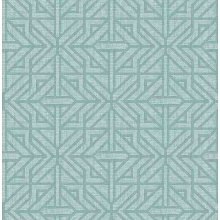 Hesper Teal Geometric Wallpaper - York Wallcoverings - 4121-26928