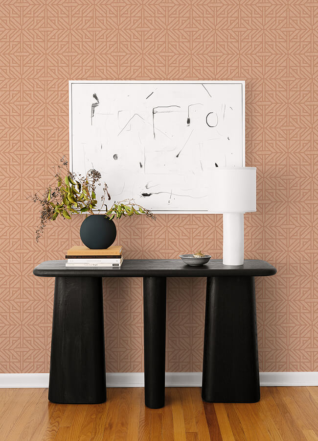 hesper-rust-geometric-wallpaper-york-wallcoverings-4121-26930 - York Wallcoverings Wallpaper