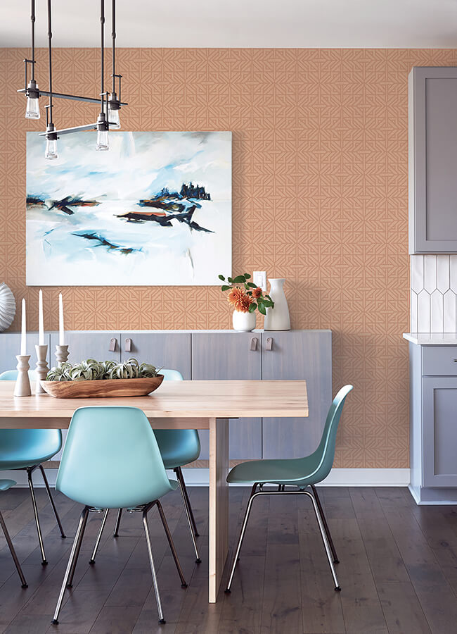 hesper-rust-geometric-wallpaper-york-wallcoverings-4121-26930 - York Wallcoverings Wallpaper