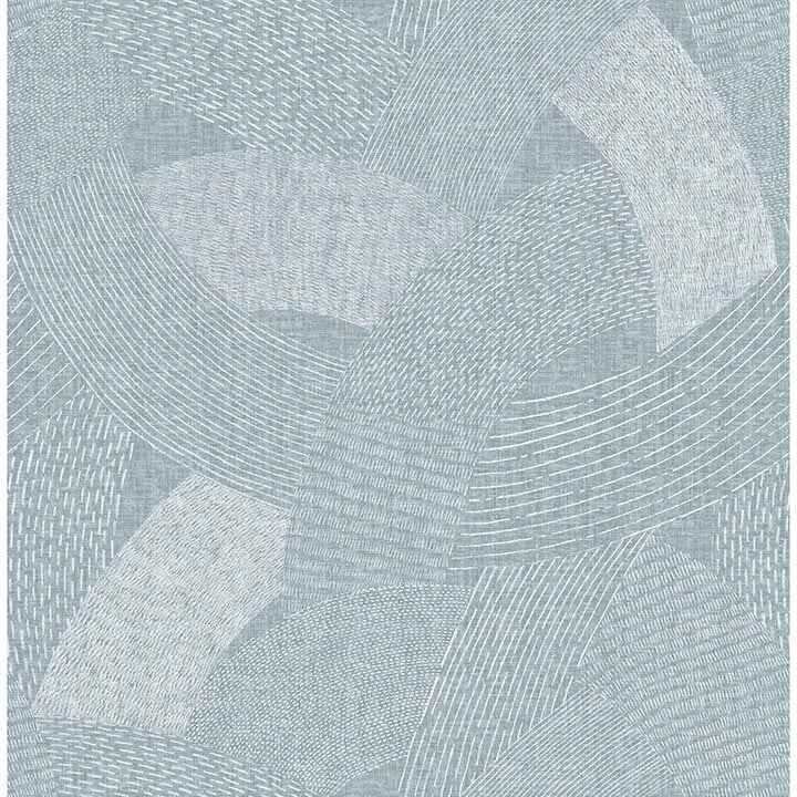 Tania Denim Woven Abstract Wallpaper - York Wallcoverings - 4121-26935 - York Wallcoverings Wallpaper