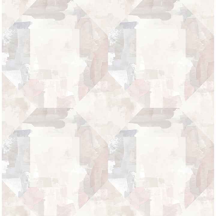 Perrin Lavender Gem Geometric Wallpaper - York Wallcoverings - 4121-26945
