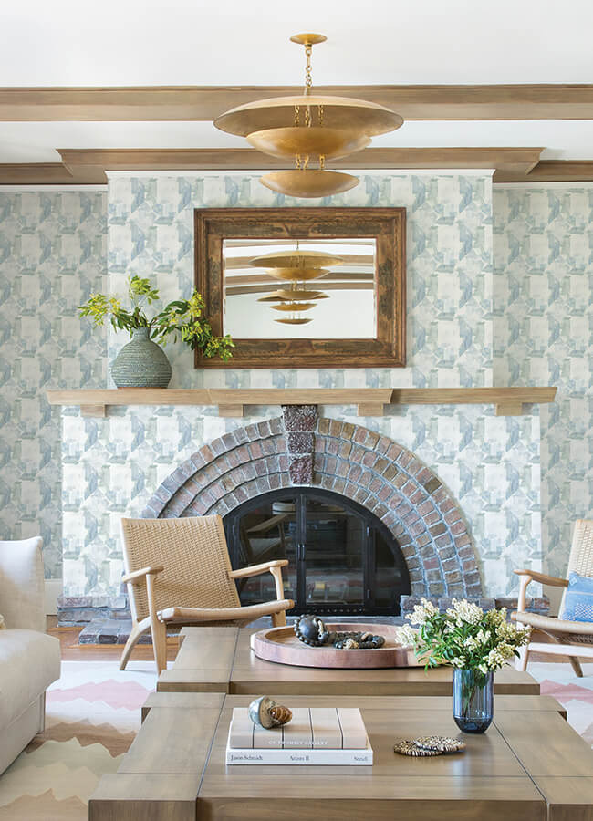 perrin-blue-gem-geometric-wallpaper-york-wallcoverings-4121-26946 - York Wallcoverings Papel pintado