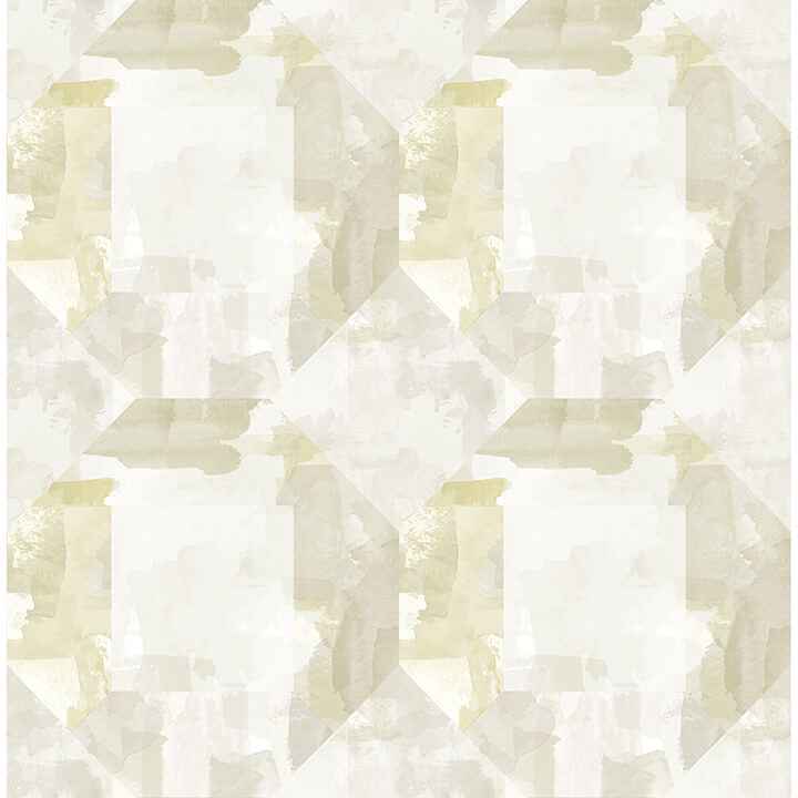 Perrin Olive Gem Geometric Wallpaper - York Wallcoverings - 4121-26948