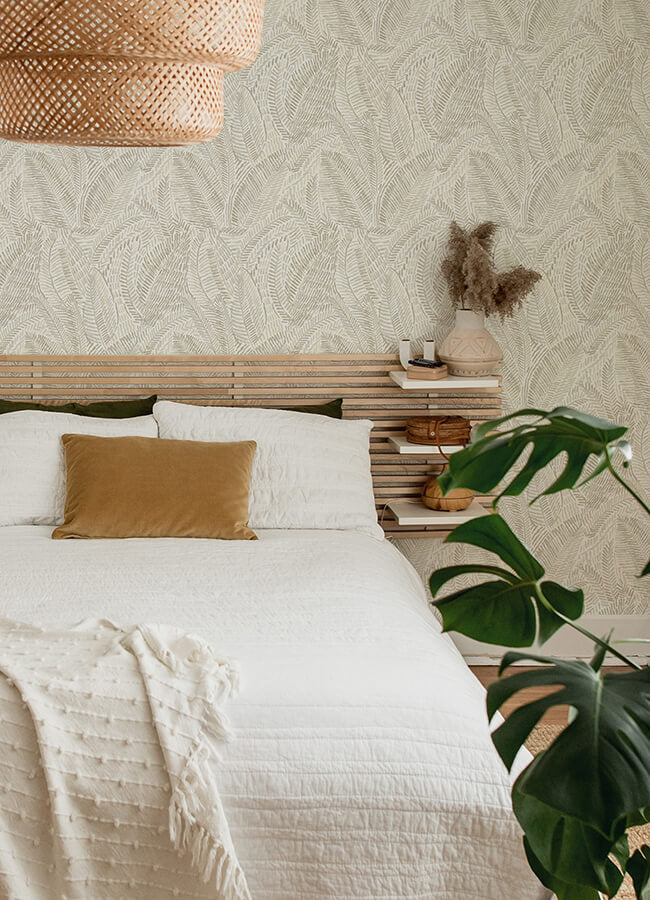 fildia-taupe-botanical-wallpaper-york-wallcoverings-4121-26950 - York Wallcoverings Wallpaper