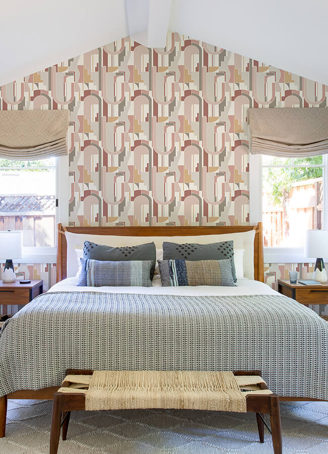 odele-blush-geometric-archways-wallpaper-york-wallcoverings-4121-72201 - York Wallcoverings Wallpaper