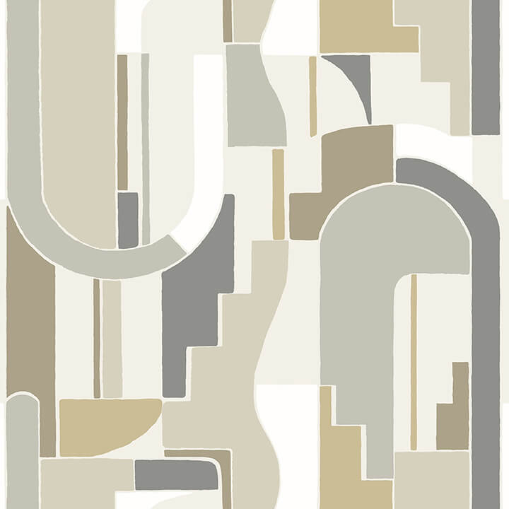 odele-honey-geometric-archways-wallpaper-york-wallcoverings-4121-72203 - York Wallcoverings Wallpaper