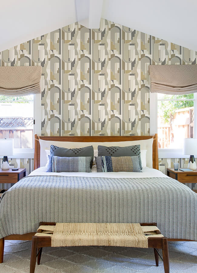 odele-honey-geometric-archways-wallpaper-york-wallcoverings-4121-72203 - York Wallcoverings Wallpaper