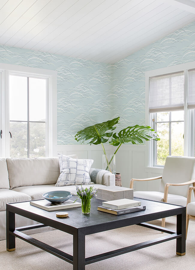kasia-sky-blue-abstract-wallpaper-york-wallcoverings-4121-72210 - York Wallcoverings Papel pintado