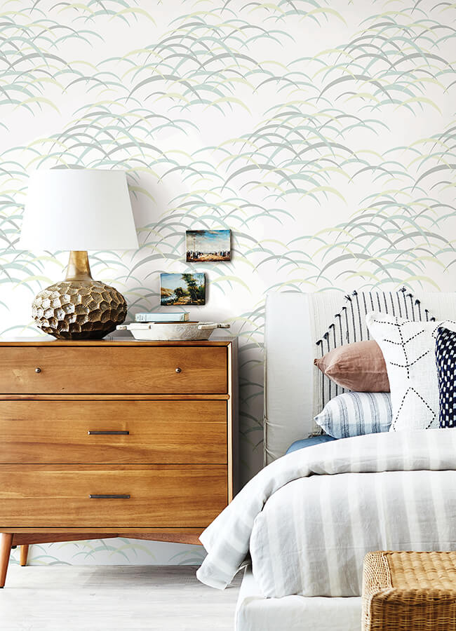 kasia-sea-green-abstract-wallpaper-york-wallcoverings-4121-72211 - York Wallcoverings Papel pintado