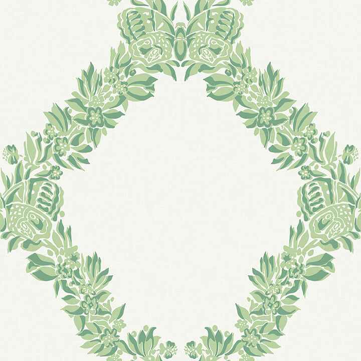 Jade Wreath Peel & Stick Wallpaper - York Wallcoverings - SCS6051 - York Wallcoverings Wallpaper