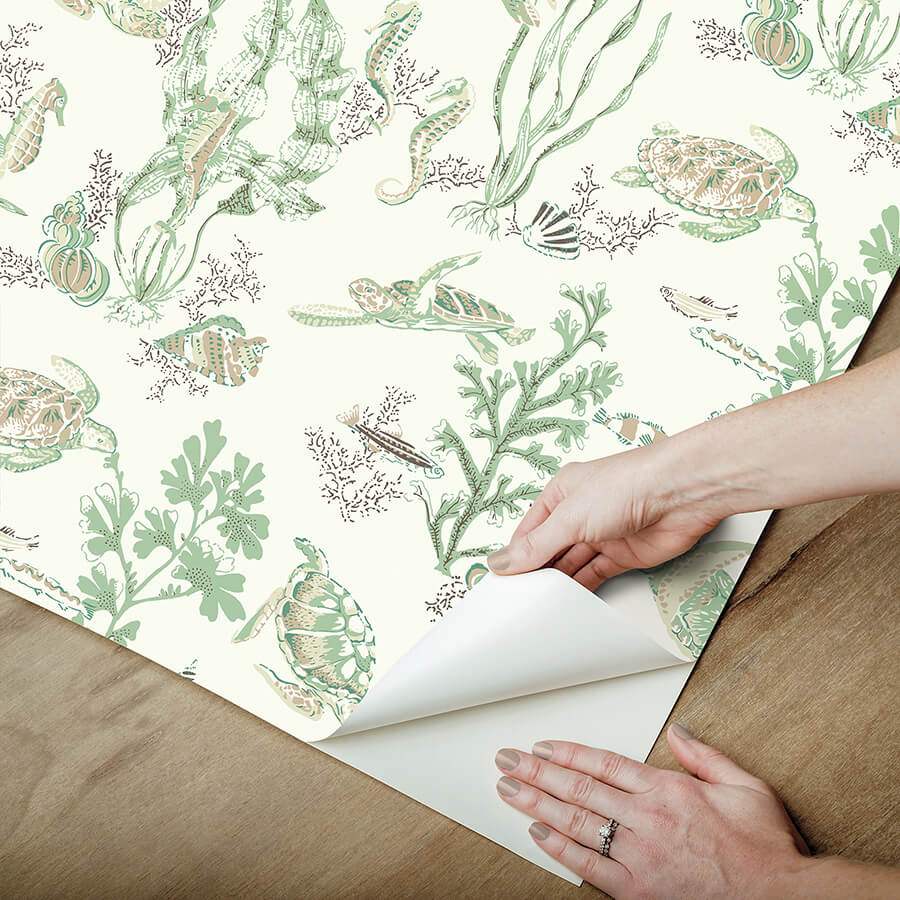 jadesandstone-garparilla-peel-and-stick-wallpaper-york-wallcoverings-scs6056 - York Wallcoverings Wallpaper