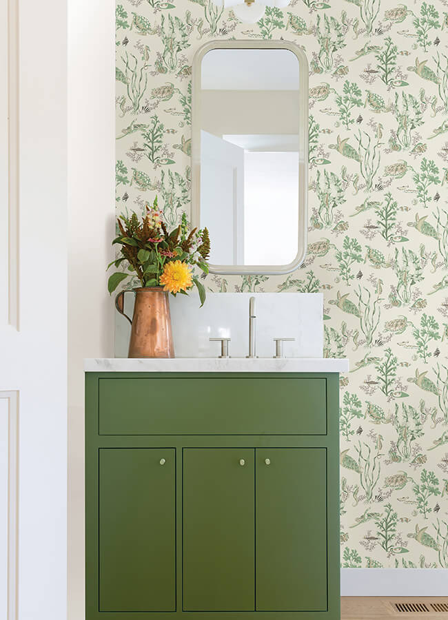 jadesandstone-garparilla-peel-and-stick-wallpaper-york-wallcoverings-scs6056 - York Wallcoverings Wallpaper