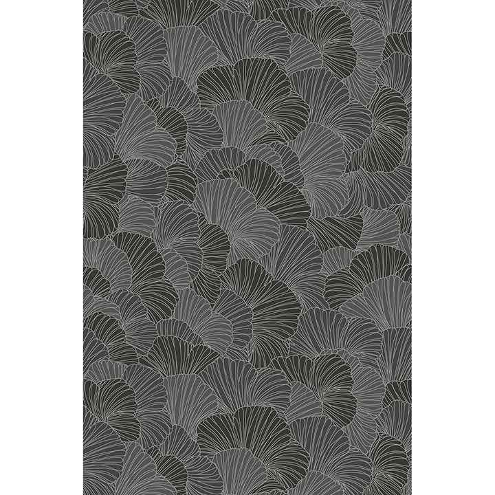Petals Charcoal Grey Wall Mural - York Wallcoverings - ASTM5050 - York Wallcoverings Wallpaper