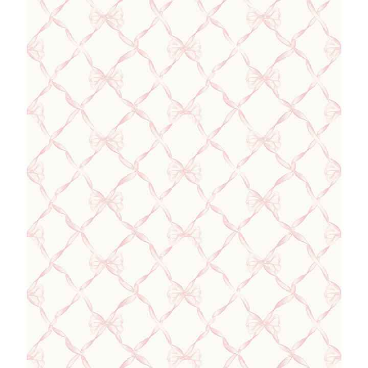 Pink Jam Baby Bow Peel and Stick Wallpaper - York Wallcoverings - LFS5012