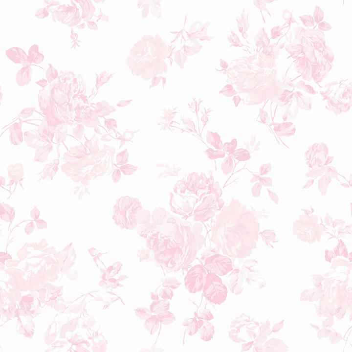 Faded Primrose Everblooming Rosettes Peel and Stick Wallpaper - York Wallcoverings - LFS5016