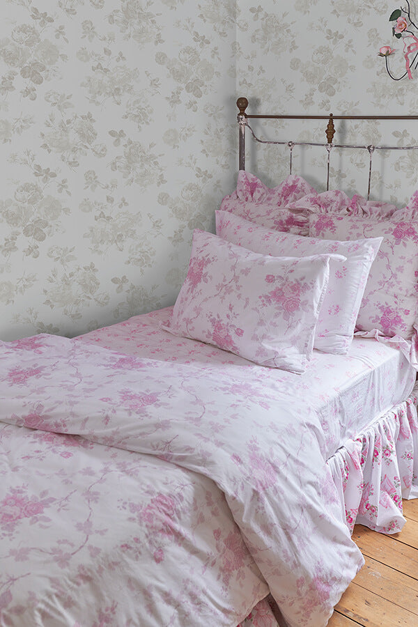 dove-everblooming-rosettes-peel-and-stick-wallpaper-york-wallcoverings-lfs5019 - York Wallcoverings Wallpaper