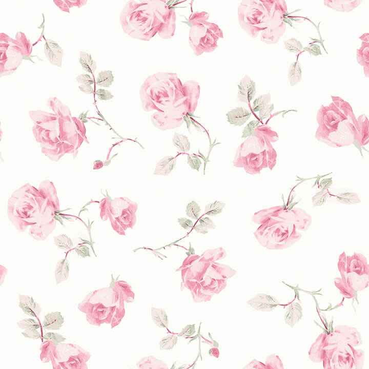 Chateau Rose Ribbon Rosa Peel and Stick Wallpaper - York Wallcoverings - LFS6109 - York Wallcoverings Wallpaper
