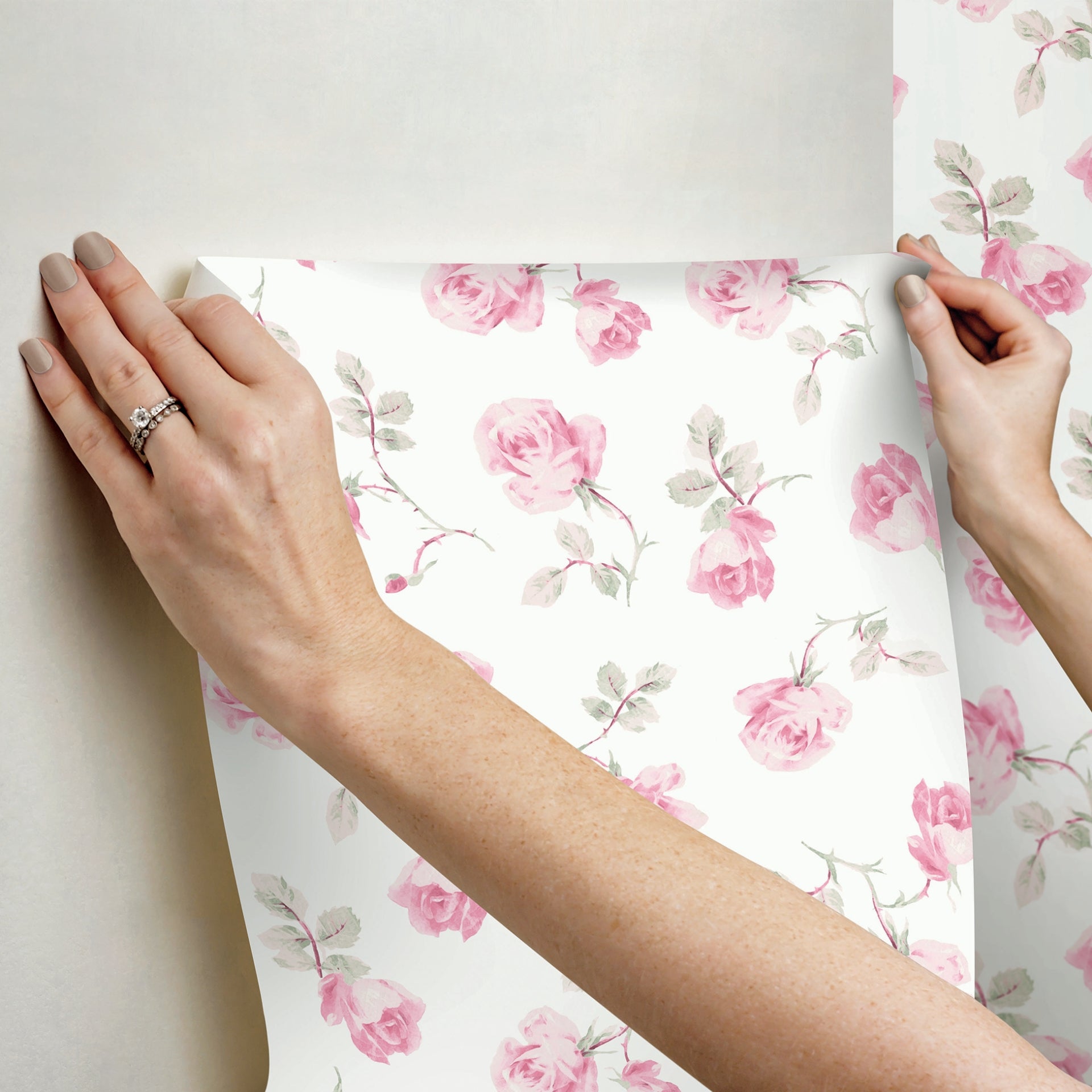 ribbon-rosa-chateau-rose-loose-roses-wallpaper-york-wallcoverings-ast6084