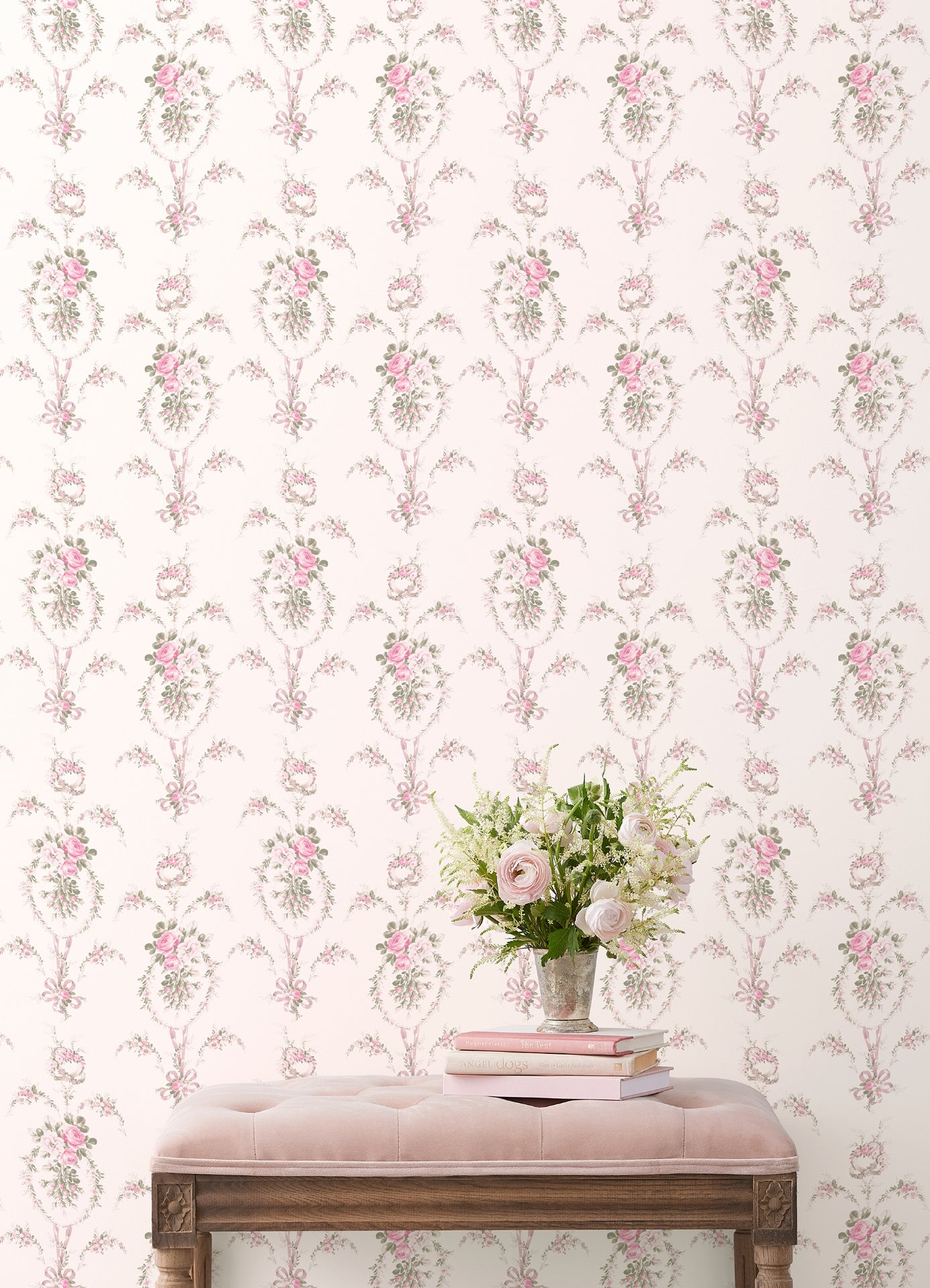 rose-cheeks-party-pink-floral-cluster-wallpaper-york-wallcoverings-ast6088