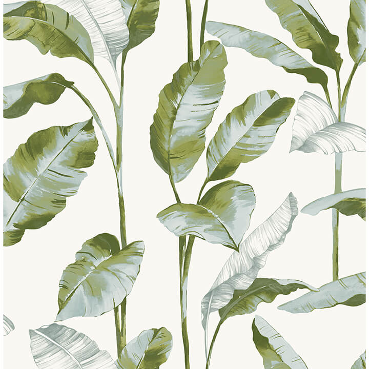 green-banana-leaf-peel-and-stick-wallpaper-york-wallcoverings-nus4903 - York Wallcoverings Wallpaper