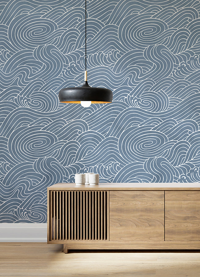 waves-ocean-blue-wall-mural-york-wallcoverings-astm5041 - York Wallcoverings Wallpaper