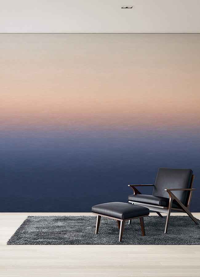 Sunrise Orange & Blue Ombre Wall Mural - York Wallcoverings - ASTM5044 - York Wallcoverings Wallpaper