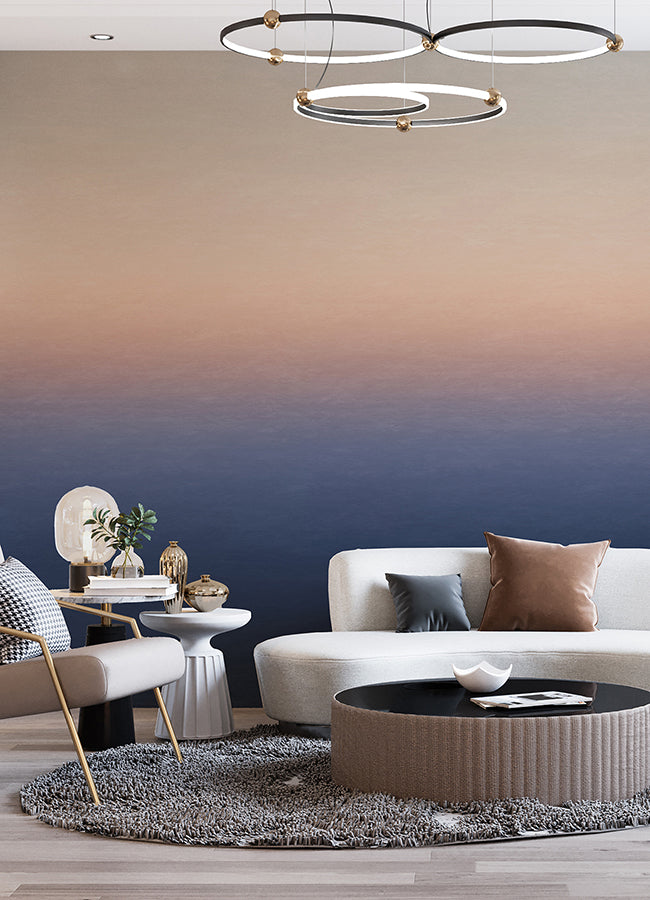 sunrise-orange-blue-ombre-wall-mural-york-wallcoverings-astm5044 - York Wallcoverings Wallpaper