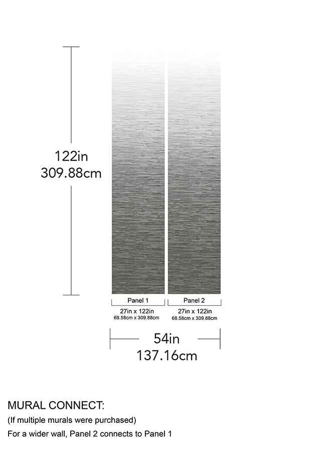 Mist Light Grey Ombre Wall Mural - York Wallcoverings - ASTM5045 - York Wallcoverings Wallpaper
