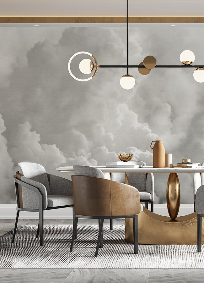 in-the-clouds-dove-grey-wall-mural-york-wallcoverings-astm5054 - York Wallcoverings Wallpaper