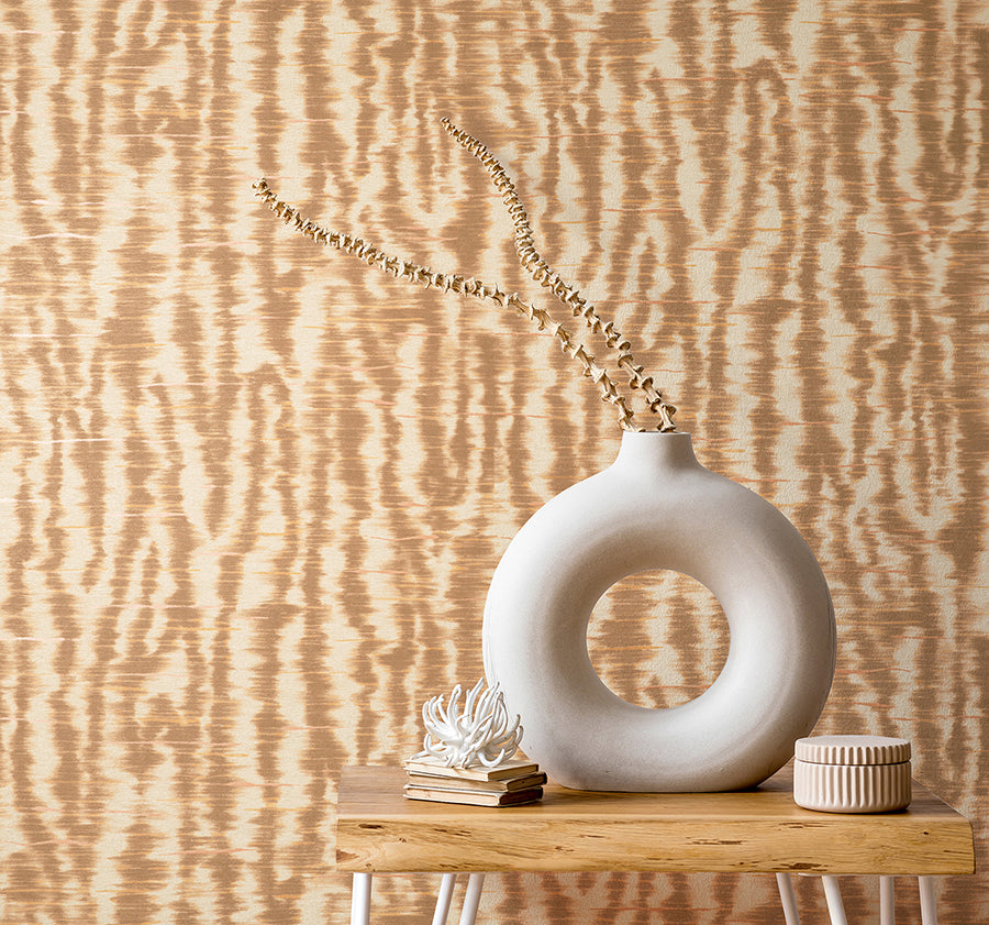 hartmann-rust-stripe-texture-wallpaper-york-wallcoverings-pk333442 - York Wallcoverings Wallpaper