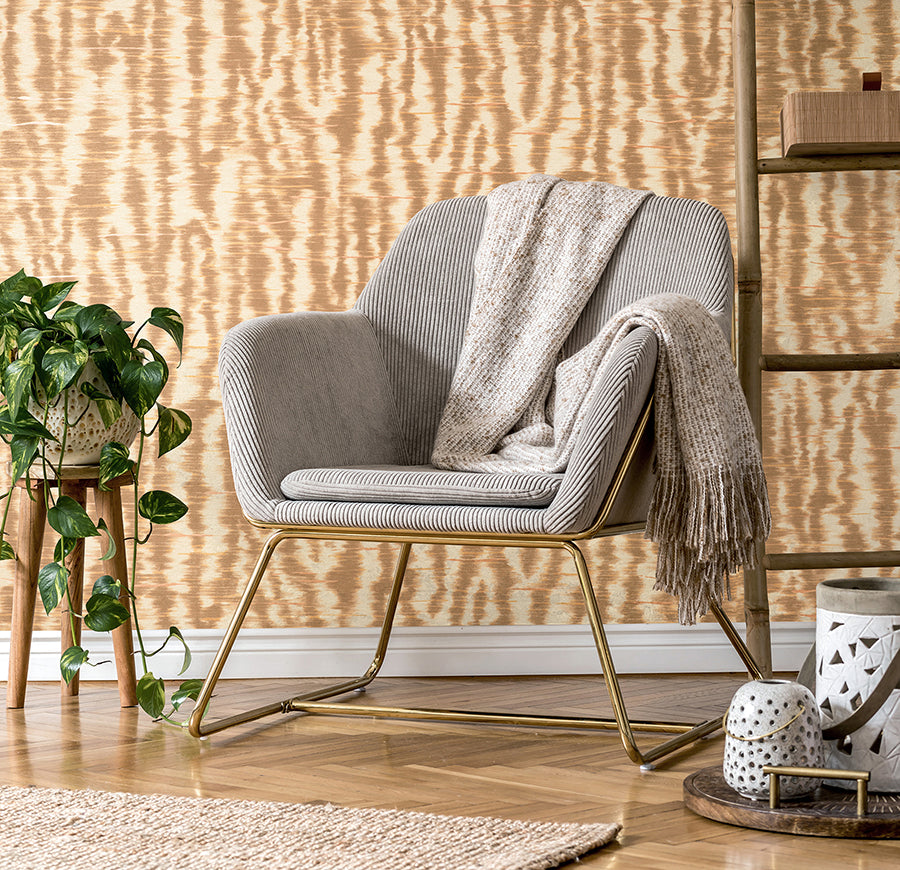 hartmann-rust-stripe-texture-wallpaper-york-wallcoverings-pk333442 - York Wallcoverings Wallpaper