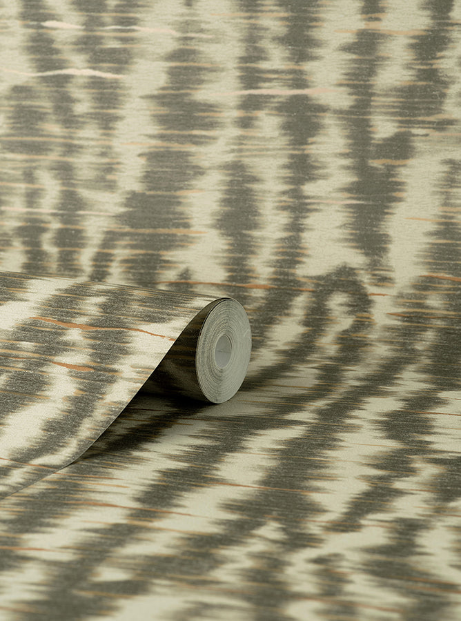 hartmann-brown-stripe-texture-wallpaper-york-wallcoverings-pk333443 - York Wallcoverings Wallpaper