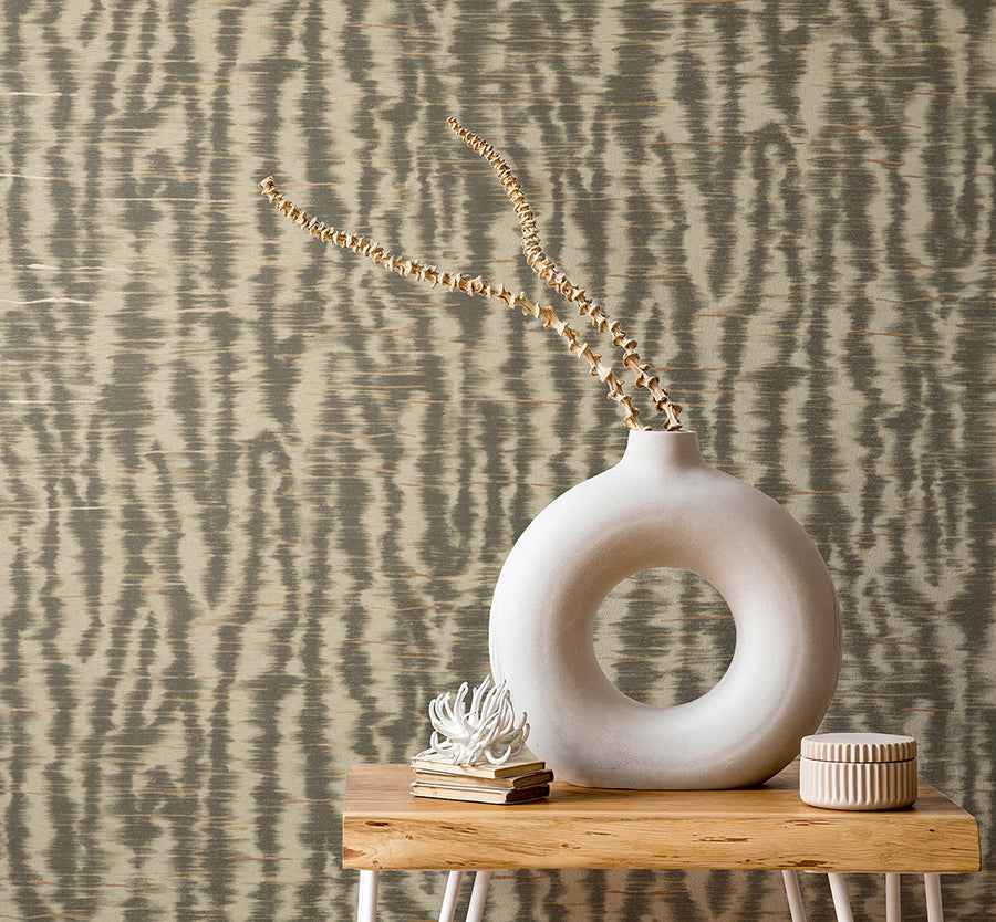 Hartmann Brown Stripe Texture Wallpaper - York Wallcoverings - PK333443 - York Wallcoverings Wallpaper