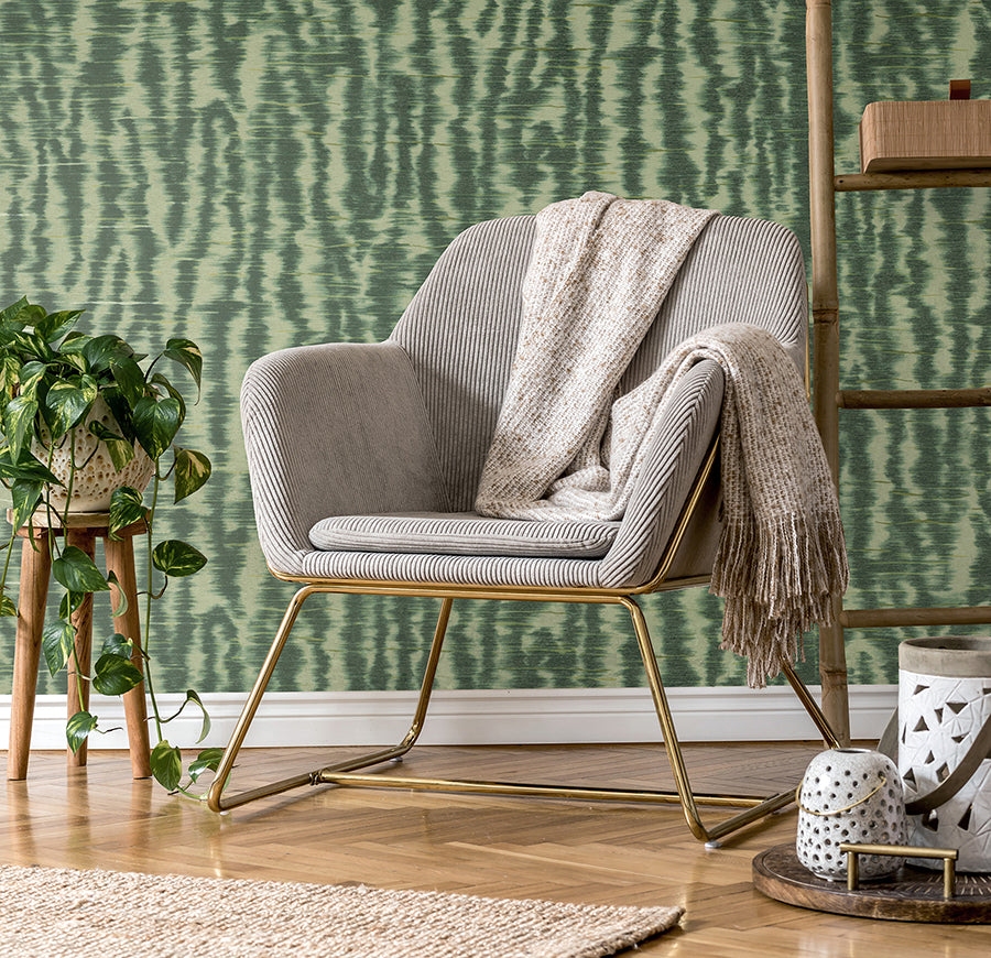 hartmann-green-stripe-texture-wallpaper-york-wallcoverings-pk333445 - York Wallcoverings Wallpaper