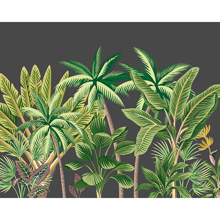 verdant-tropical-palm-trees-wall-mural-york-wallcoverings-mur202m - York Wallcoverings Wallpaper