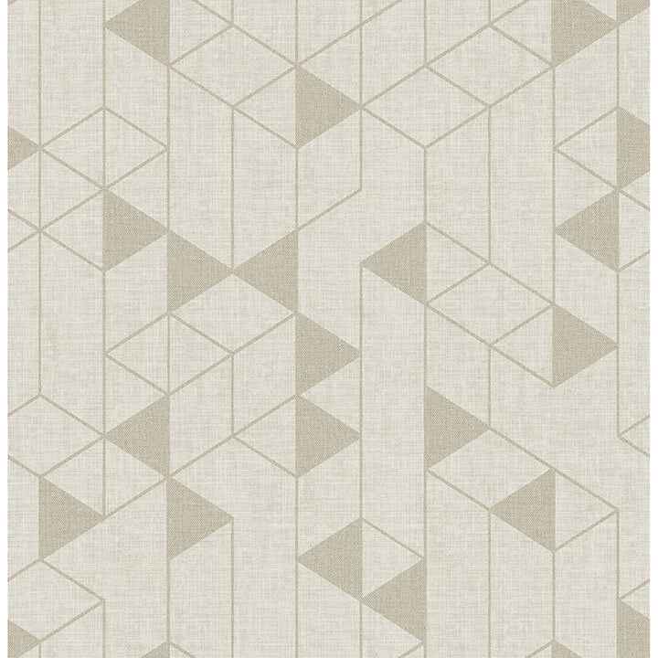 fairbank-champagne-linen-geometric-wallpaper-york-wallcoverings-4034-26770 - York Wallcoverings Wallpaper