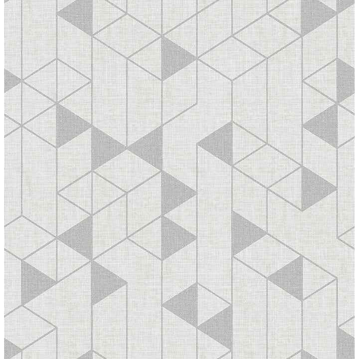 fairbank-silver-linen-geometric-wallpaper-york-wallcoverings-4034-26771 - York Wallcoverings Wallpaper