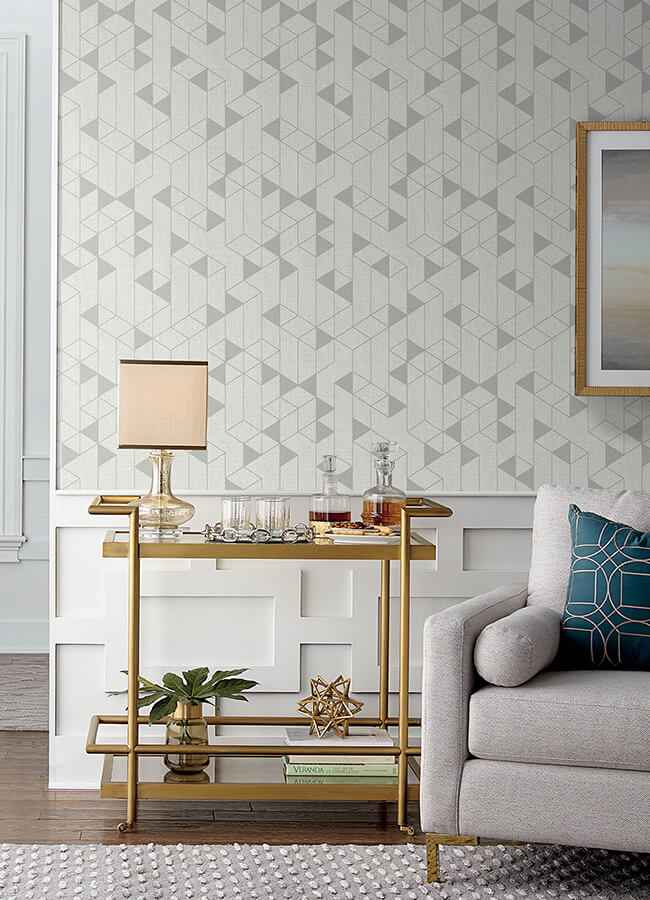 fairbank-silver-linen-geometric-wallpaper-york-wallcoverings-4034-26771 - York Wallcoverings Wallpaper