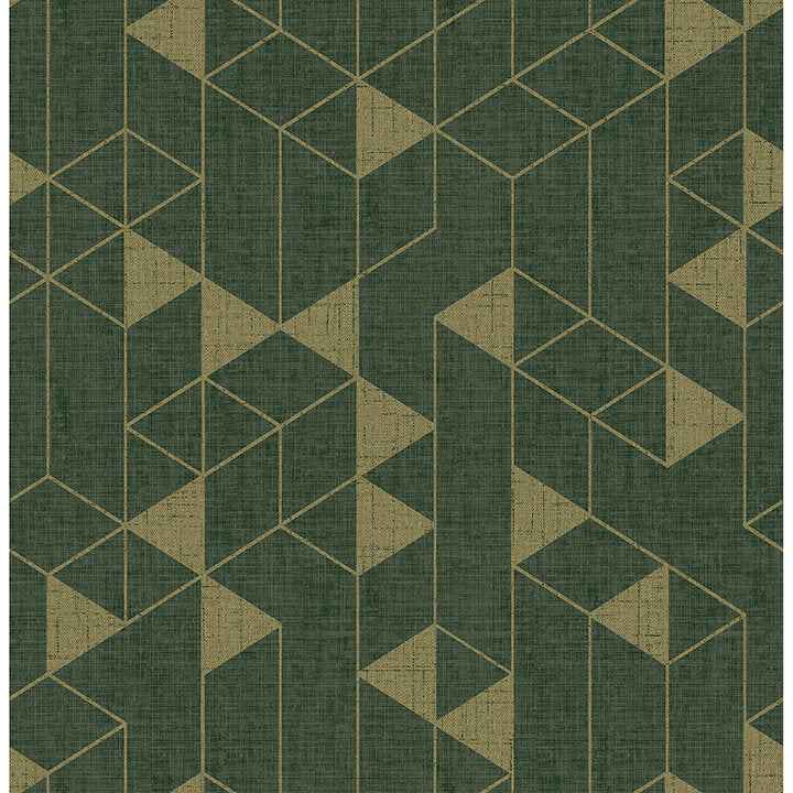 fairbank-evergreen-linen-geometric-wallpaper-york-wallcoverings-4034-26774 - York Wallcoverings Wallpaper