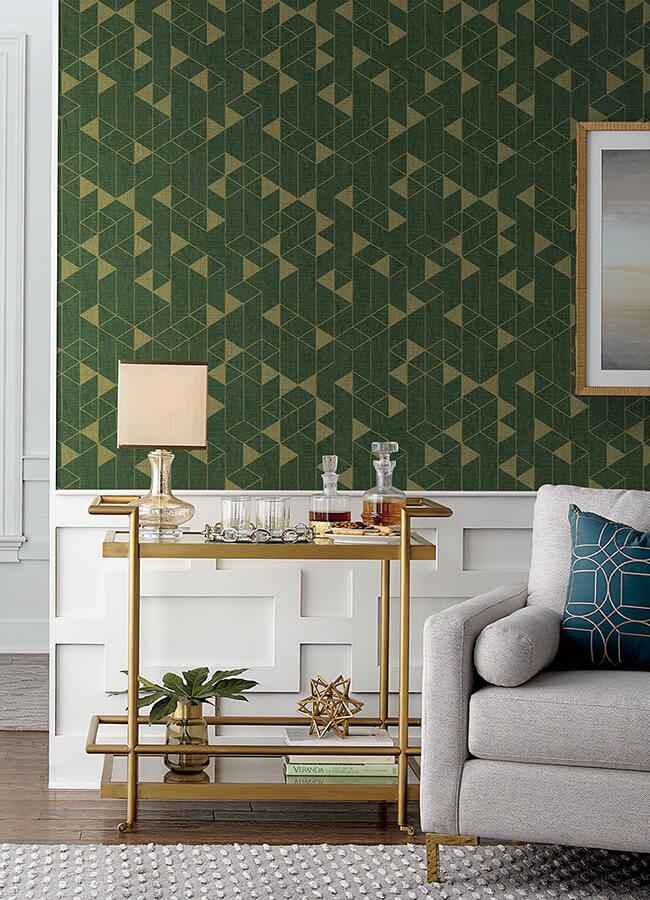 fairbank-evergreen-linen-geometric-wallpaper-york-wallcoverings-4034-26774 - York Wallcoverings Wallpaper