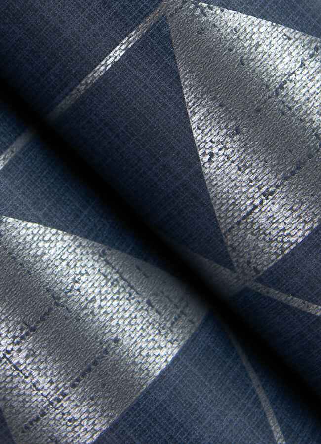 fairbank-navy-linen-geometric-wallpaper-york-wallcoverings-4034-26775 - York Wallcoverings Wallpaper