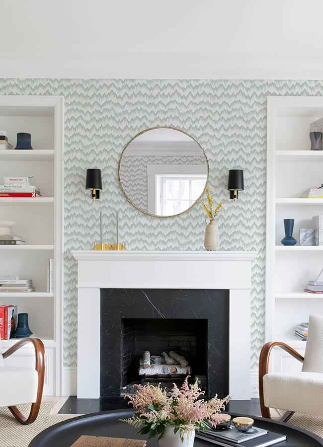holmby-seafoam-brushstroke-zigzag-wallpaper-york-wallcoverings-4034-26776 - York Wallcoverings Wallpaper