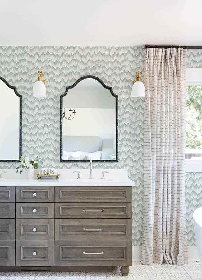 holmby-seafoam-brushstroke-zigzag-wallpaper-york-wallcoverings-4034-26776 - York Wallcoverings Wallpaper