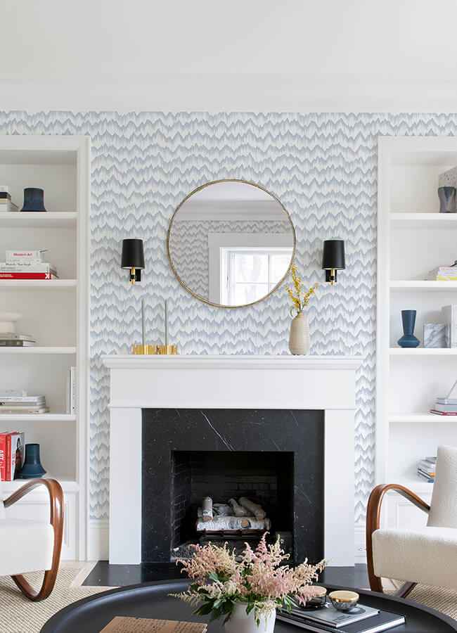 holmby-light-blue-brushstroke-zigzag-wallpaper-york-wallcoverings-4034-26777 - York Wallcoverings Wallpaper