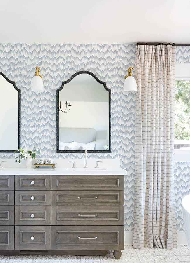 holmby-light-blue-brushstroke-zigzag-wallpaper-york-wallcoverings-4034-26777 - York Wallcoverings Wallpaper