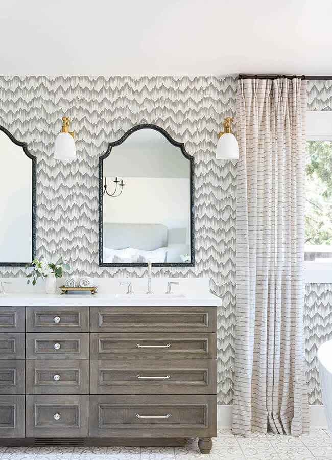 holmby-grey-brushstroke-zigzag-wallpaper-york-wallcoverings-4034-26779 - York Wallcoverings Wallpaper