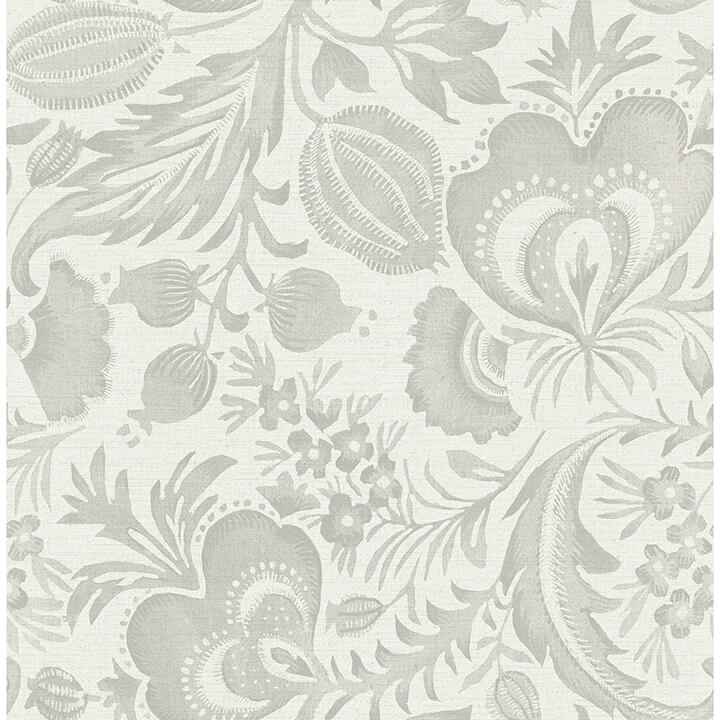 culver-grey-jacobean-wallpaper-york-wallcoverings-4034-26780 - York Wallcoverings Wallpaper