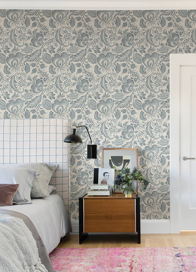 culver-slate-jacobean-wallpaper-york-wallcoverings-4034-26781 - York Wallpaper Wallpaper