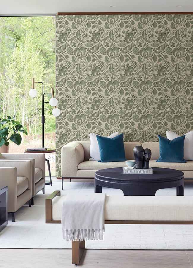 culver-moss-jacobean-wallpaper-york-wallcoverings-4034-26783 - York Wallcoverings Wallpaper